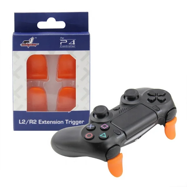 

2 In 1 Pack L2 R2 Buttons Trigger Extenders Gamepad for PS4/PS4 Slim/Pro Game Controller Accessories Extenders Thumbtick