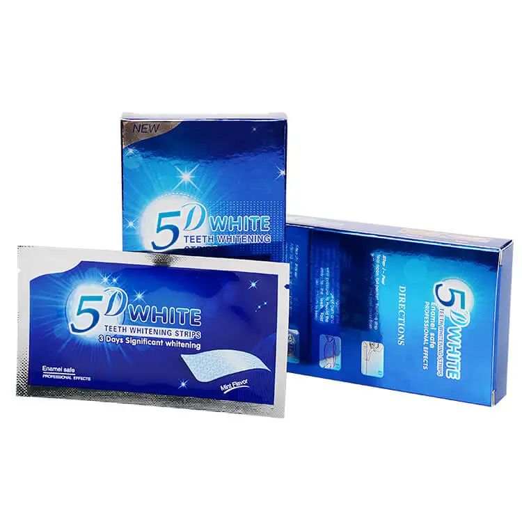 

2021 new product custom top teeth whitening product 7 packs non peroxide teeth whitening strips private logo, Blue