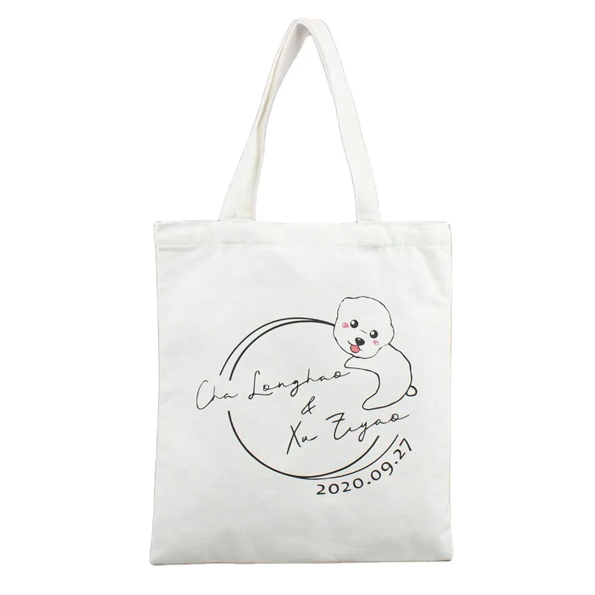 

Cotton canvas shopping bag with logo custom fashion bag 100% cotton tote bag, Customized color