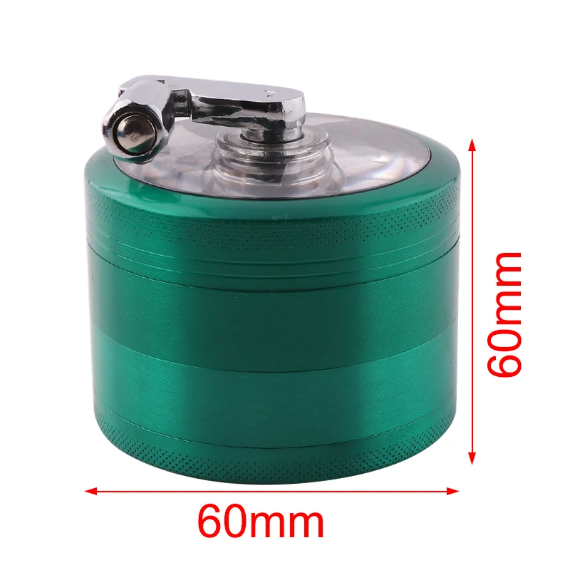 

Wholesale 63mm Herb Grinder Hand Crusher 4 Pieces Zinc Alloy Smoking Crusher Custom Logo Hand Grinder