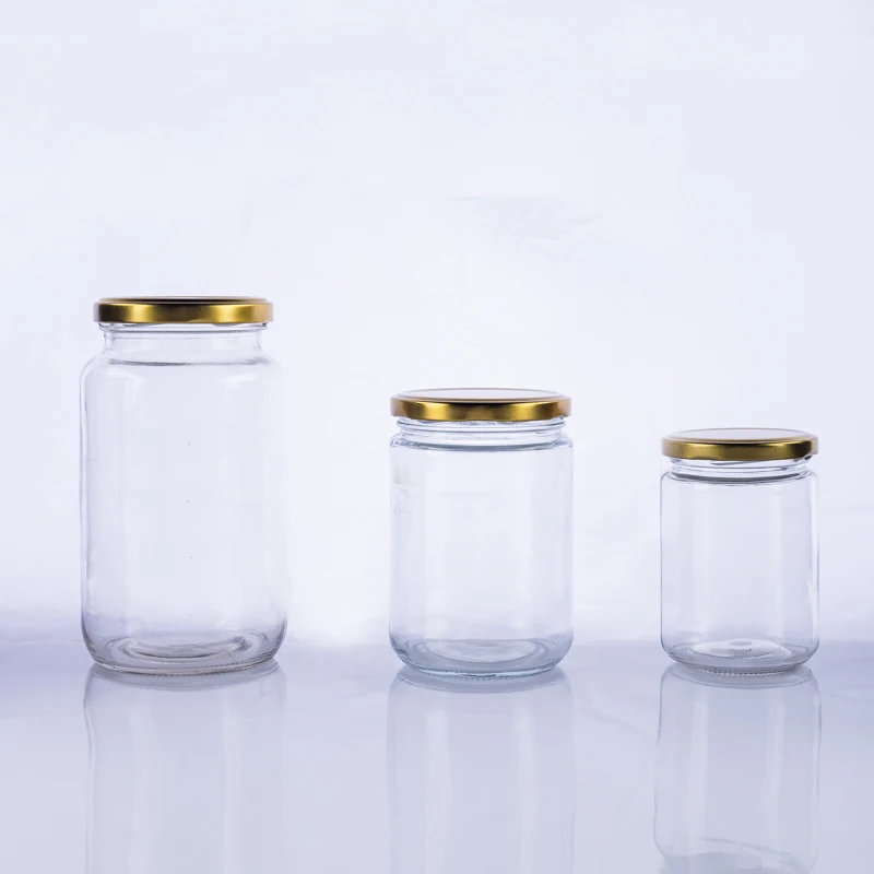 

16oz 480ml clear wide mouth glass drinking mason jars with lid