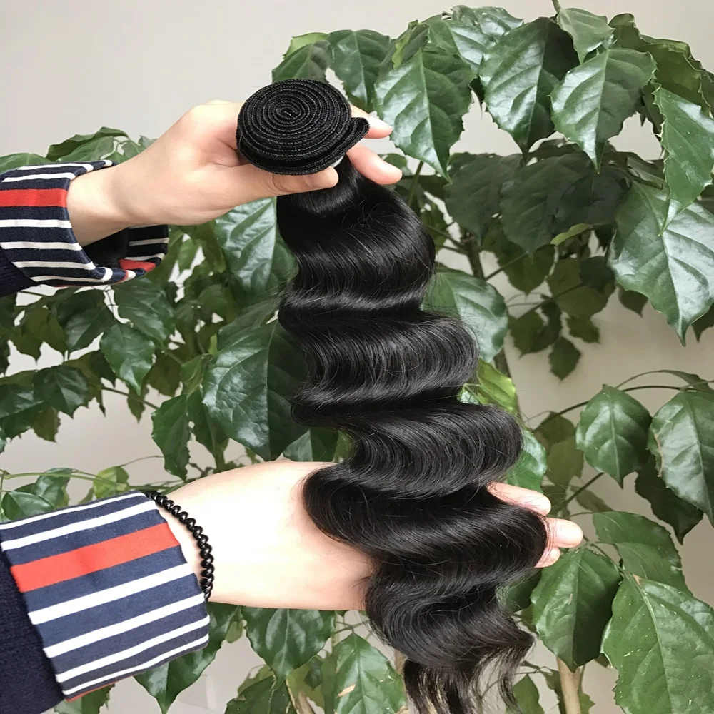 
cuticle aligned raw virgin hair,natural color human hair bundles 