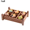Buffet decorations sapele wood candy box catering materials cake stands food display raiser