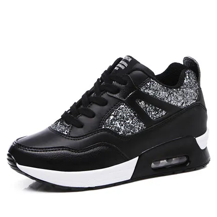 

XEY077 all star new silver glitter sneakers shoes for women, Black,white