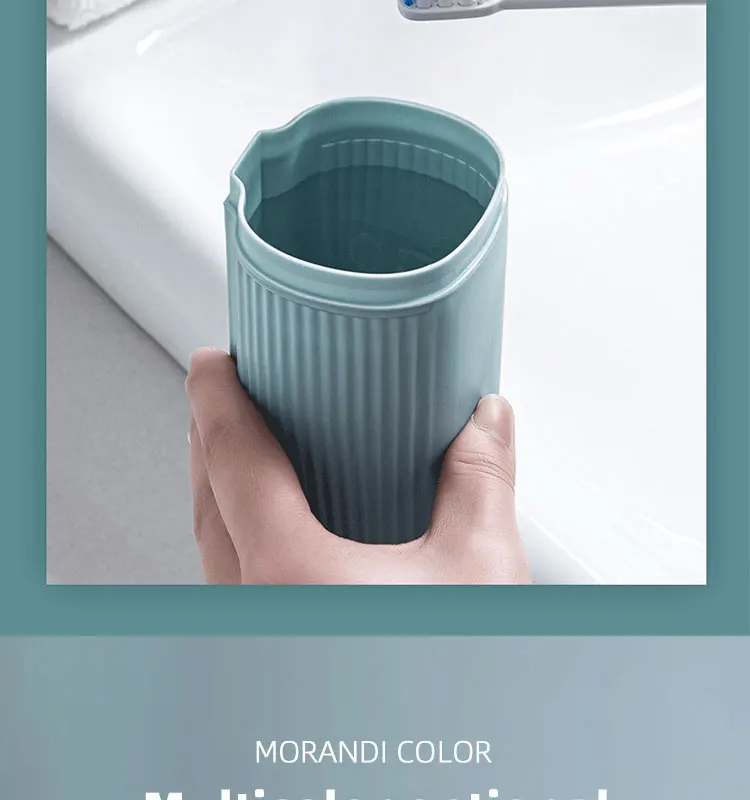 2020 new design multi color 4 color plastic Portable travel toothbrush cup toothbrush toiletry organizer