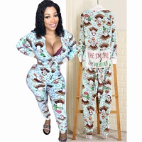 

Wholesale Custom Butt Flap Bodycon Stretchy Unicorn Onesie Adult Long Sleeve Sexy Rompers Adult Woman Onesie Pajamas