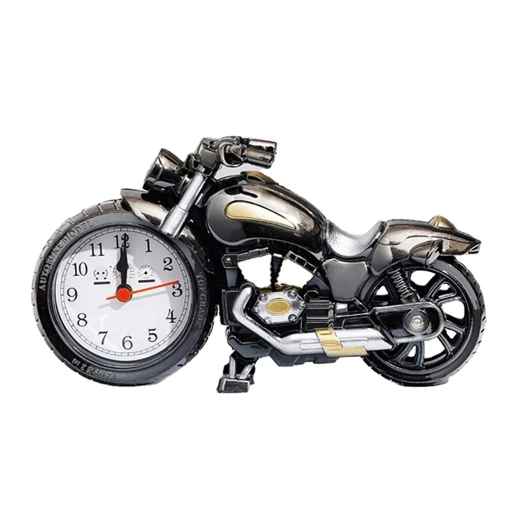 

Creative Motorcycle Motorbike Pattern Alarm Clock Desk Clock Creative Home Birthday Gift Cool Clock