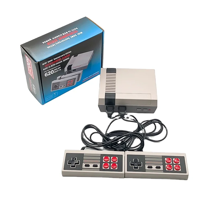 

Mini TV classic game console 8Bit Retro Video Game Console Built-In 620 Classic Games Handheld Gaming Player Best Gift, Gray