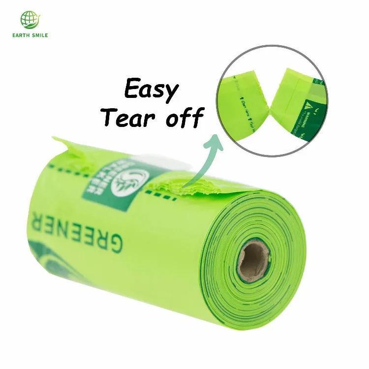 

En13432 Certified Extra Thick Strong Leak Proof Dog Poo Bags Custom Printed Doggy Poo Bags For Dispenser