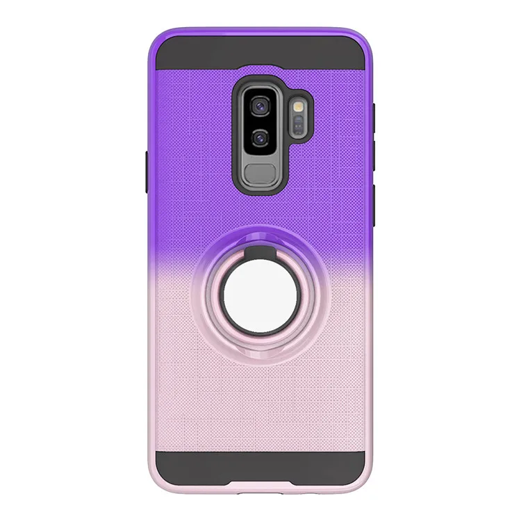 

For Samsung Galaxy S9 Armor Case Rotating Ring Stand Holder Phone case, Like picture shown 6#design