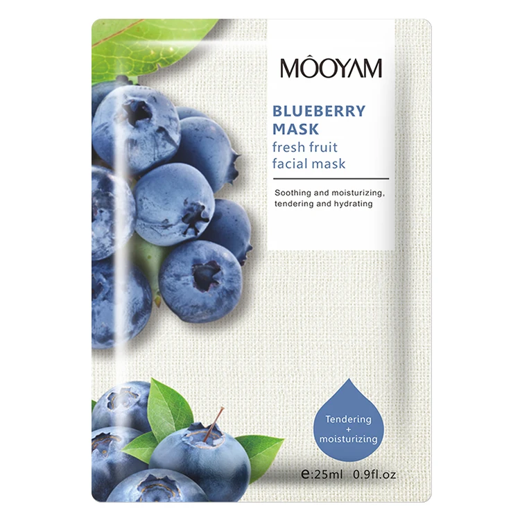 

Private Label Facial Moisturizing Whitening Cosmetic Fruit korean face mask sheet For Face Skin Care