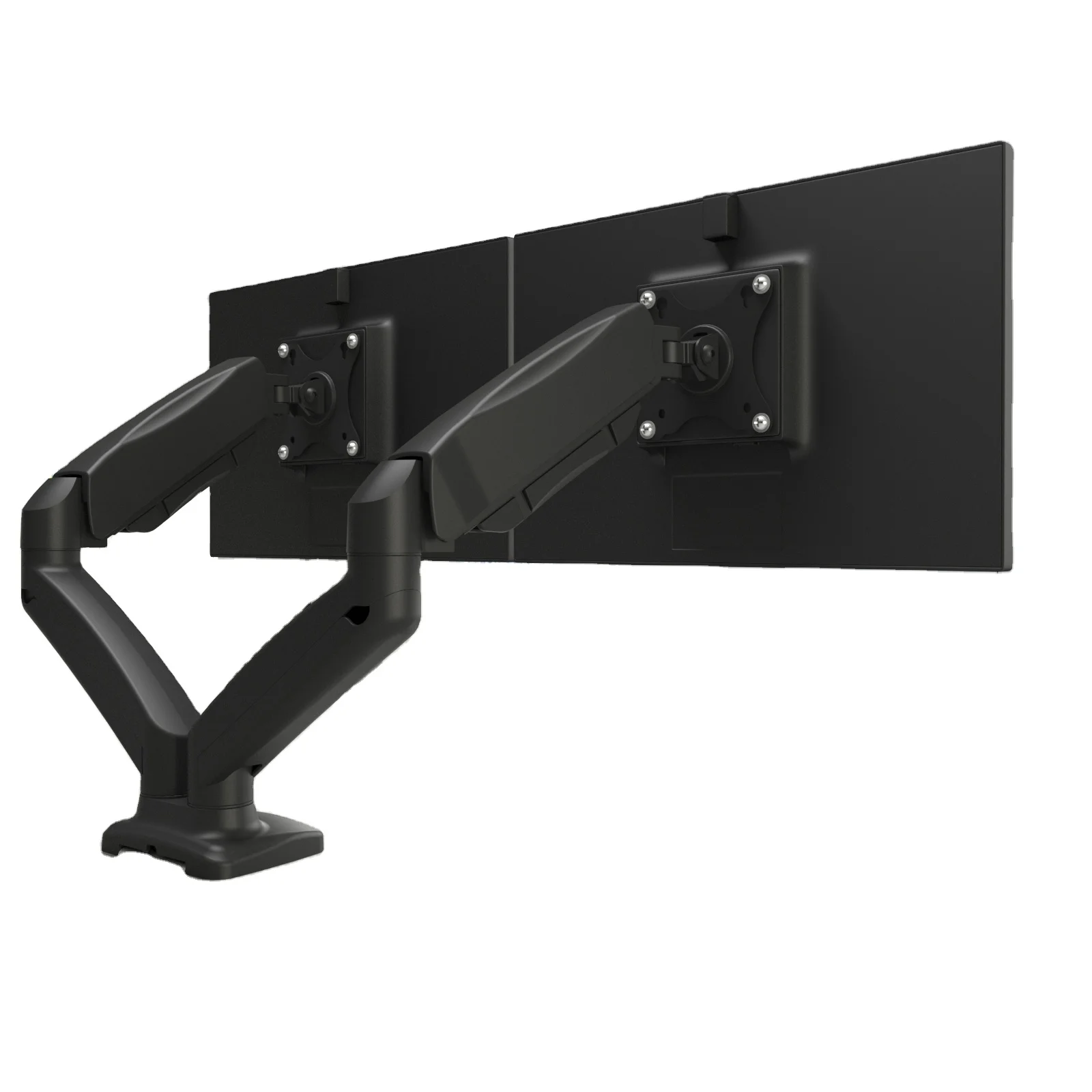 

Human Office-Classical Economical Dual Aluminum Gas Spring Vesa Monitor Mount Fits 13"-32" LCD/LED Screen 360 Degrees Rotation