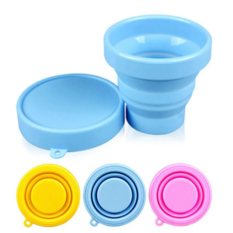 150ml 100% Food Grade Silicone Foldable Cup Reusable Silicone ...