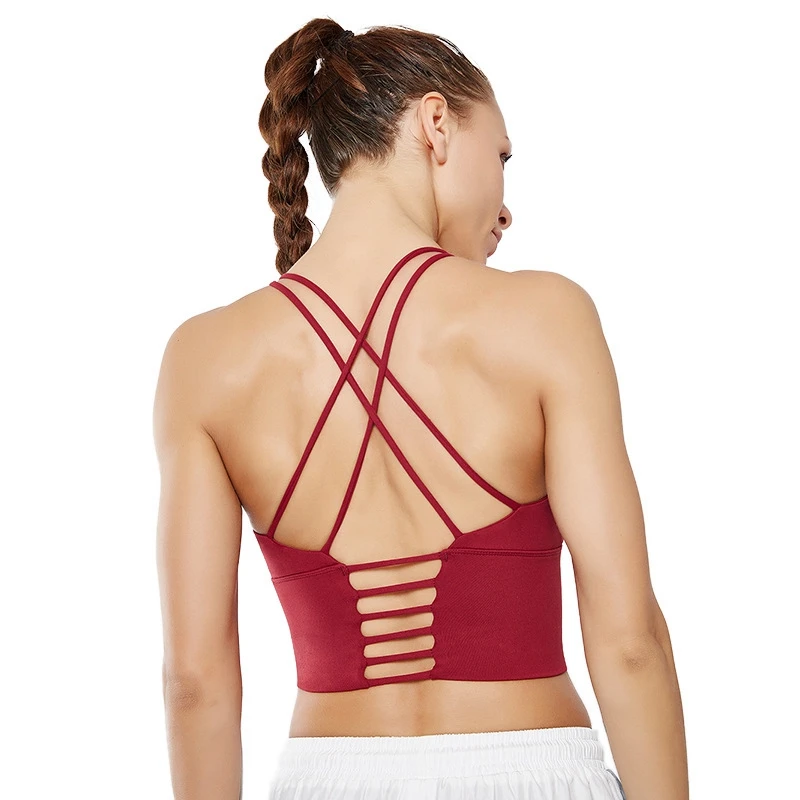 

Top selling new high impact training fitness clothing apparel sexy open back striped stretchy gym women yoga sports bra, Some colors
