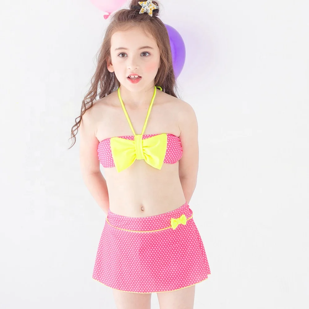 

2021 The New High-quality Wear-resistant Big-bow Baby Swimsuit