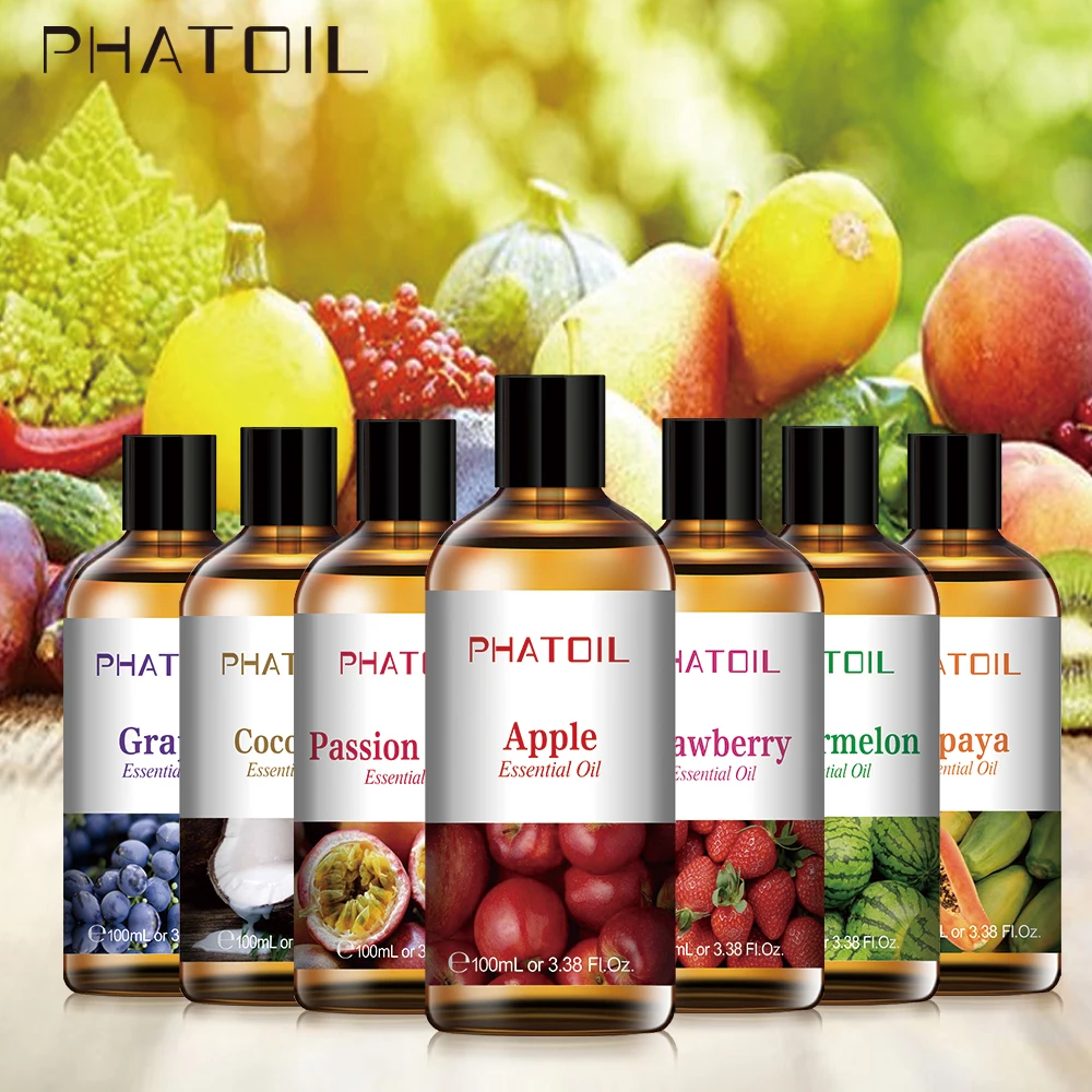 

Private Label 3.38oz 100ML Fruit Perfume Fragrance Oils OEM For Candle Making Aroma Diffuser