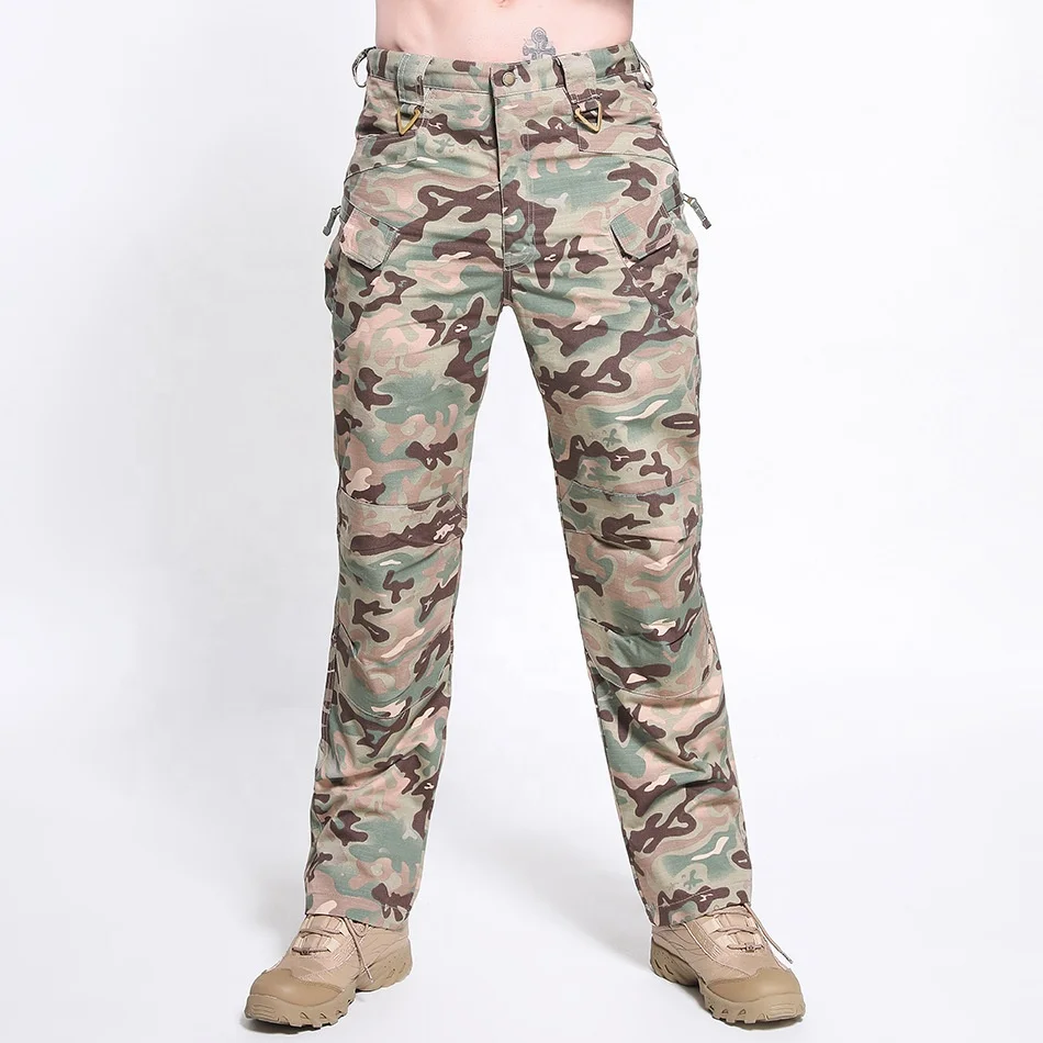 

Custom outdoor waterproof Multi-pocket Army Military Cargo hiking Pant for men