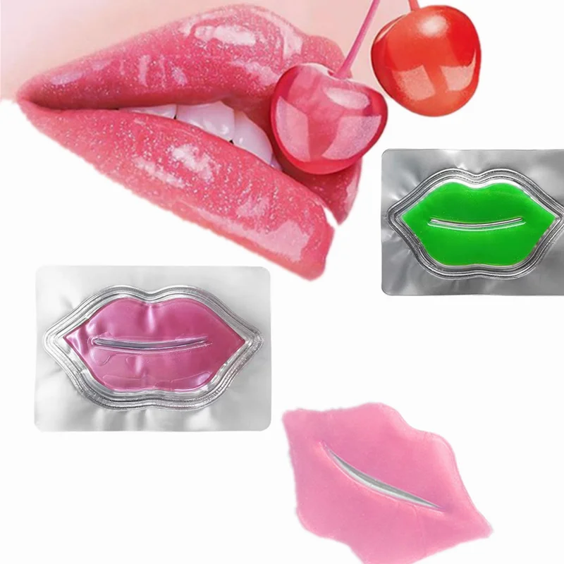 

x Private label Lipmask Patches sheet wrinkle removal moisturizer plumper crystal pink lip mask