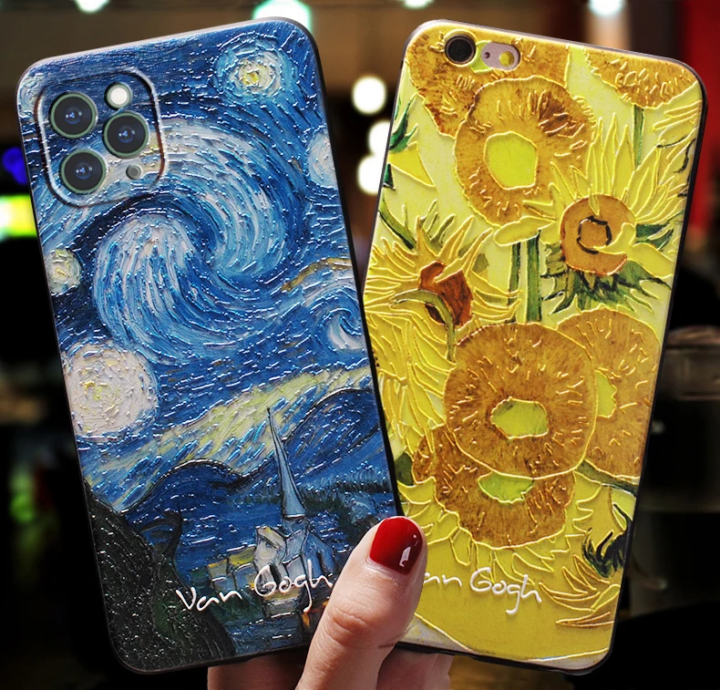 

China vendor Cute illustration style 3d sublimation shockproof plastic soft mobile phone case waterproof, 7 colors