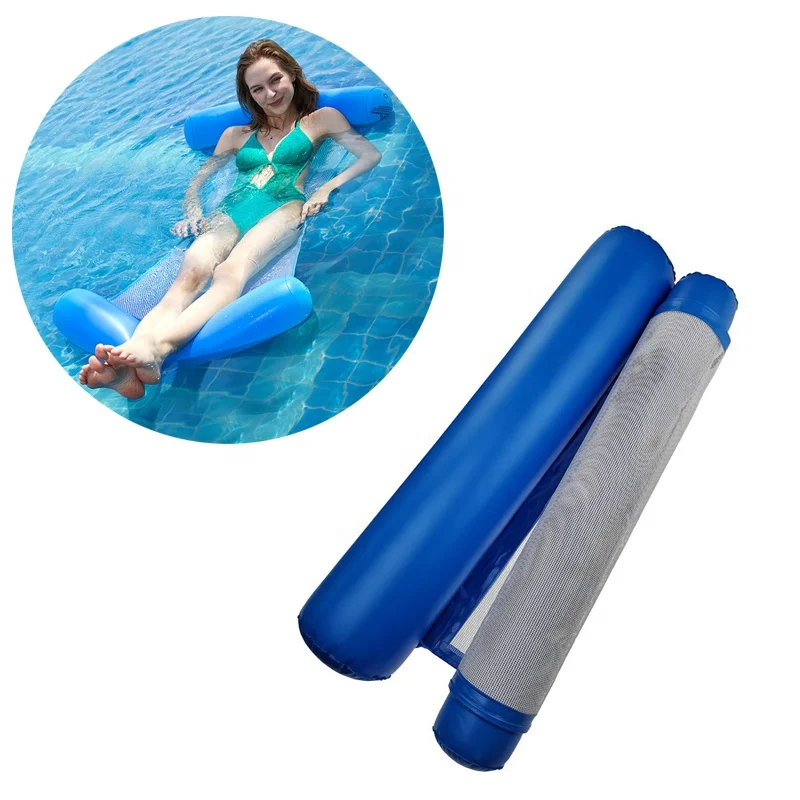 4 in 1 Multi Purpose Portable Inflatable Floating Hammock Swimming Pool Float Lounge Chair