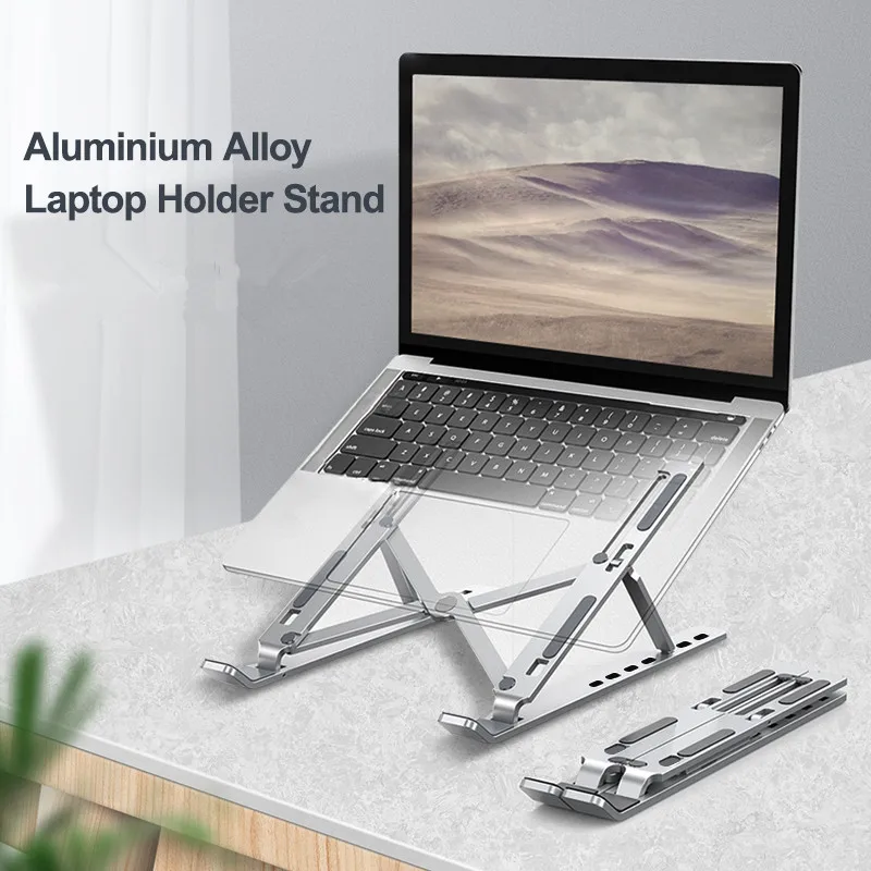 

KUULAA Portable Adjustable Aluminum Alloy Computer Accessories Laptop Holder Stand Fit For 7.9 To 17 Inch Notebook