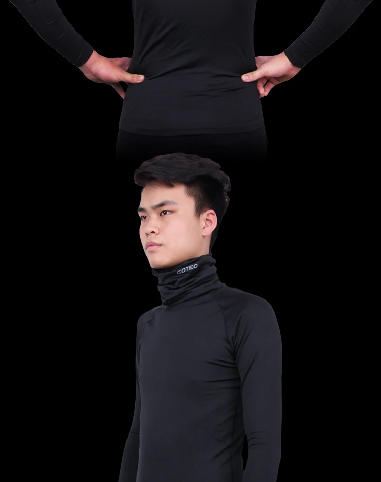 High Quality Lycra Compression Shirts Black Pure Color Gym High Quality Lycra Compression Shirts Black Pure Color Gym