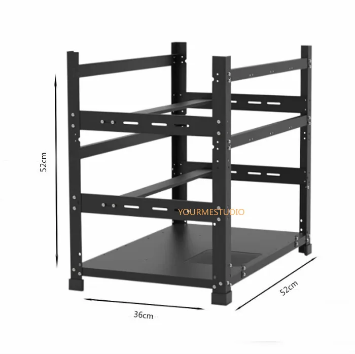

New12gpu Rig Frame 12 GPU Steel Stackable Open Air Computer Frame Rig frame
