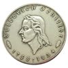 German 5 Reichsmark 1934 Friedrich Schiller; large type Silver Plated Reproduction Euro Antique Souvenir Custom Metal Coins