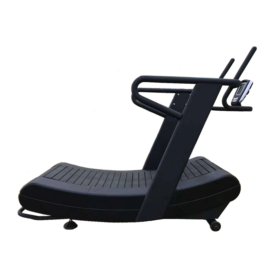 

Manual Mechanical Crawler Treadmill with TV Commercial Gym Running Machine