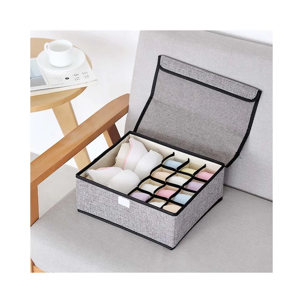 

Clothes Socks Underwear Storage Box With Lid For Living Room