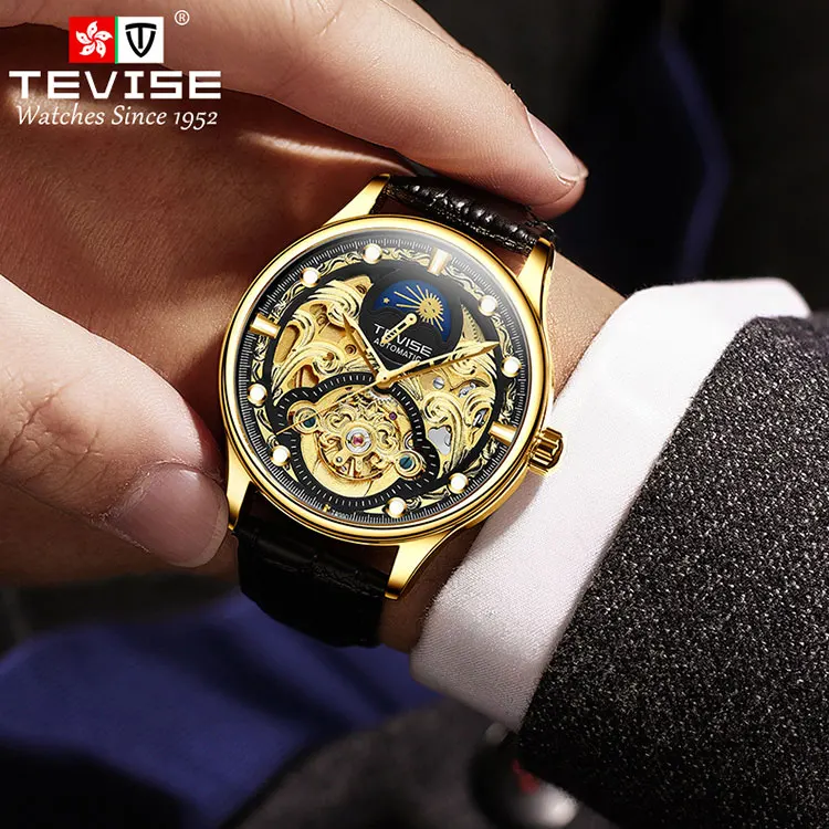 

High Quality Fashion Tourbillon Movement Wrist Watches Luxury Mens Custom Logo Automatic Watch Waterproof, Optional