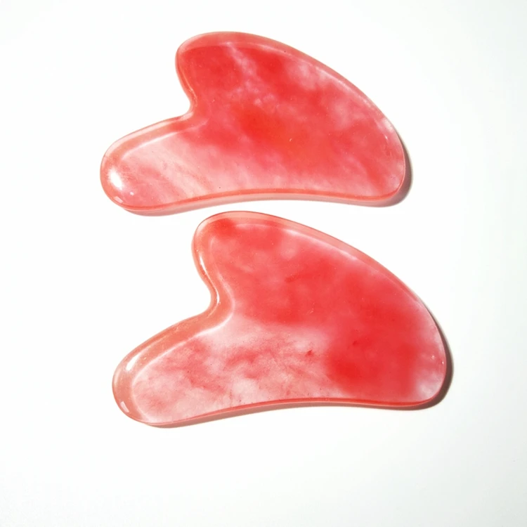 

watermelon Quartz beauty gua sha scrapping massage tool