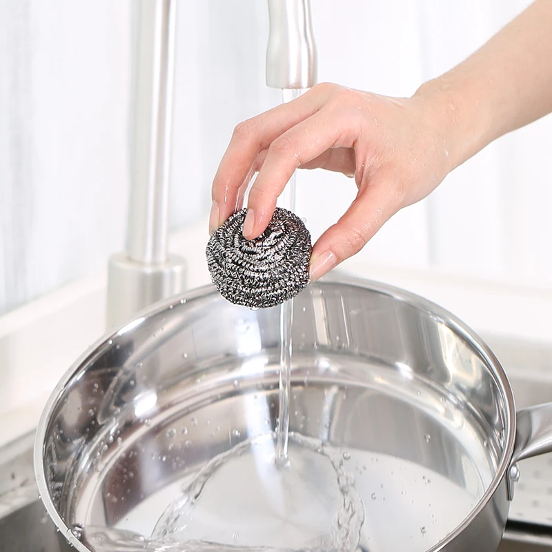 

Kitchen Cleaning Ball Stainless Steel Wire Scourer Kitchen Scourer Steel Wool