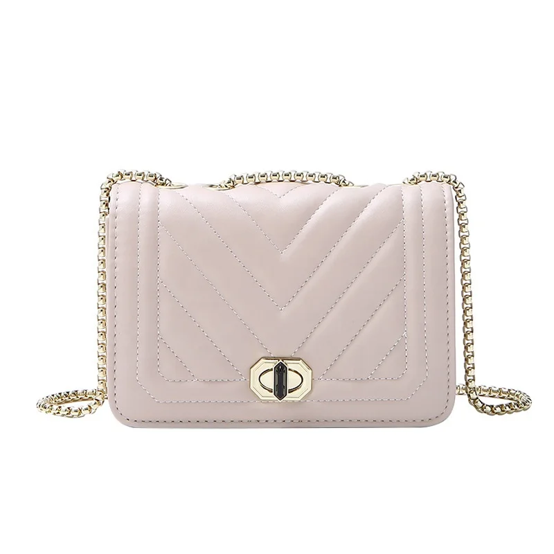 

2021 New Women Fashion Pu Leather Crossbody Sense Of Luxury Hand Bag Shoulder Chain Bags