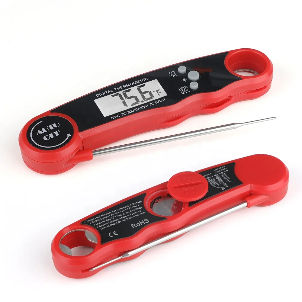 

Foldable Probe Wireless BBQ Oven Digital Instant Read Waterproof Meat Thermometer Kitchen Meat Thermometer