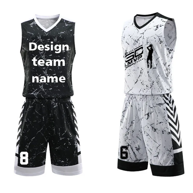

Design your men's basketball uniform suit breathable vest custom text sports uniform training jersey game uniform
