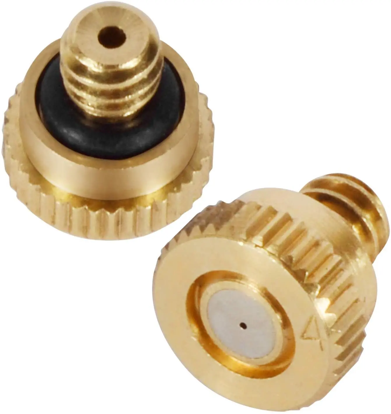 

Thread copper Misting Nozzles Low Pressure Atomizing Misting Sprayer nozzle, Copper yellow