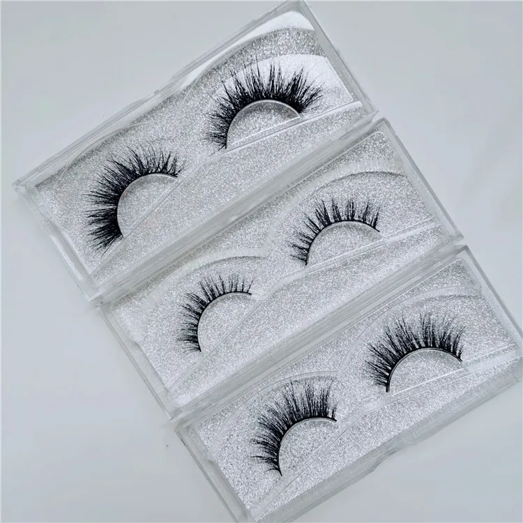 

cruelty free 100% real mink fur lashes wholesale 3d natural mink false eyelashes