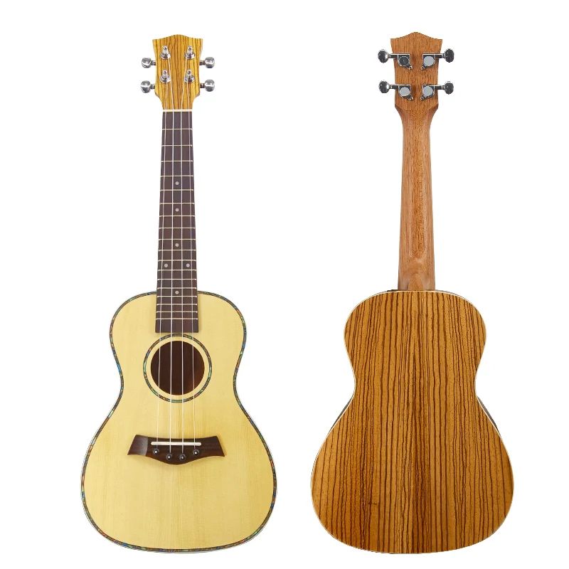 

Aiersi brand concert 23inch custom handmade high grade solid spruce top design ukulele