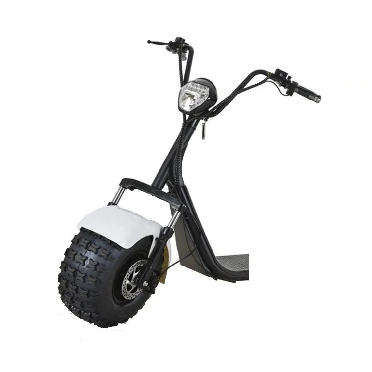 

China Factory Wholesale Citycoco Scooters 1500W Off Road Electric Scooter 1500W Mini City Coco Big Wheel Trike Motorcycle, Black