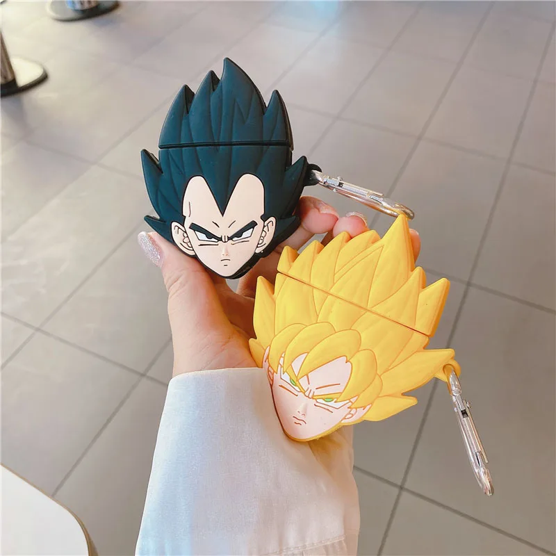 

Free Shipping Dragon Ball Saiyan Goku Vegeta case For airpods 1 2 Charging box wireless Cover, Colorful