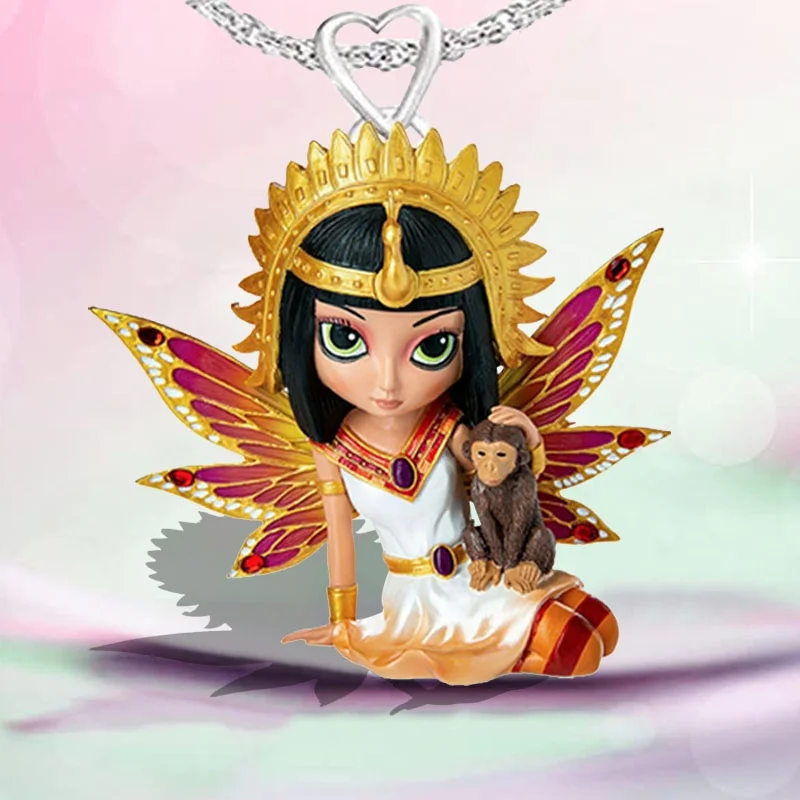 

Cartoon Pharaoh Necklace Pendant Cleopatra Jewelry Necklace