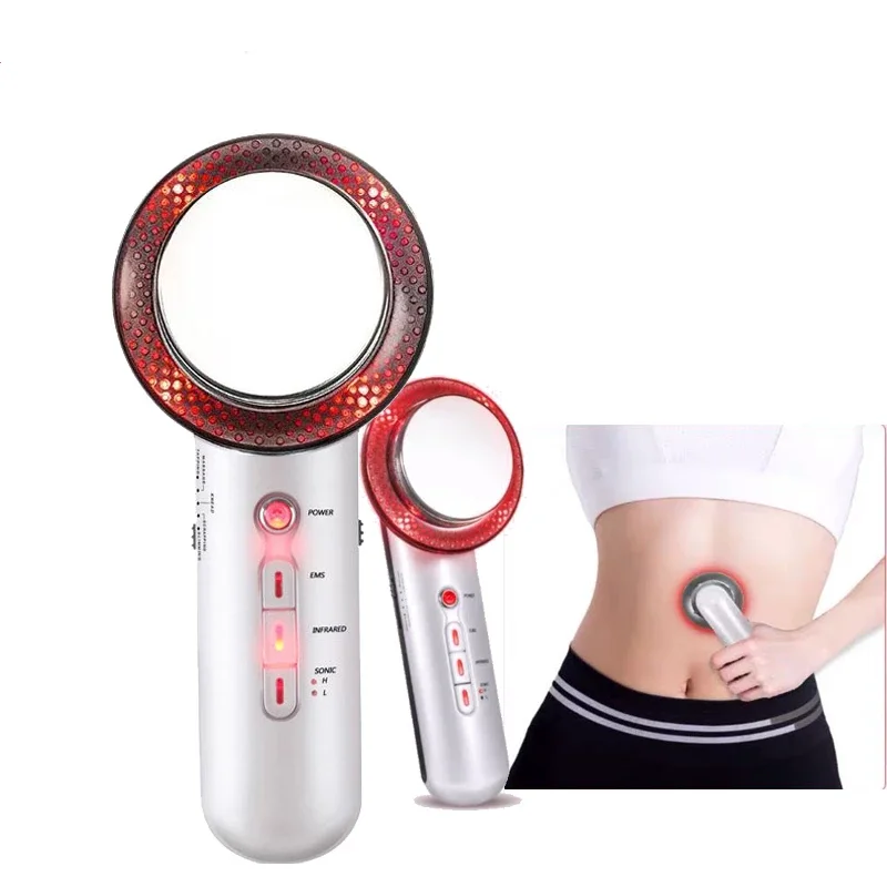 

3 in 1 Infrared Ultrasonic Therapy EMS Fat Burning Body Massage Slimming Machine Weight Loss for Belly vacuum cavitation system