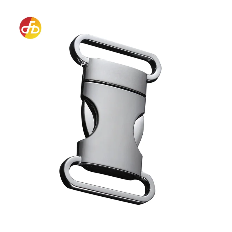 

Zinc alloy custom package accessories side release metal buckle, Gold, shine silver, gun metal, antique color...etc