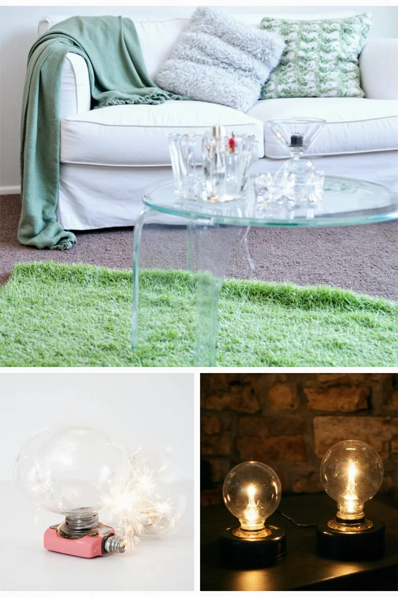Battery-powered lights in a child's bedroom