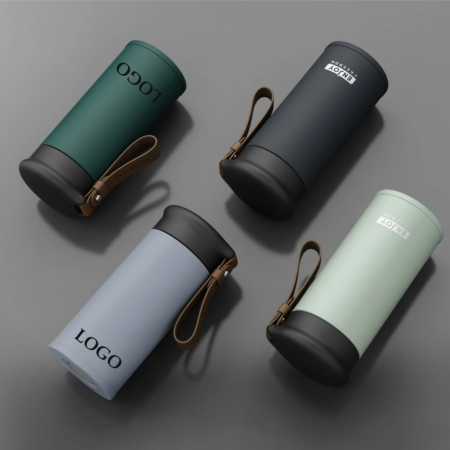 

Z347 Custom Logo 280/450ML Tumbler With Rope Car Students Stainless Mugs Flask Travel Drink Water Bottle Portable Vacuum Cup, Customized color