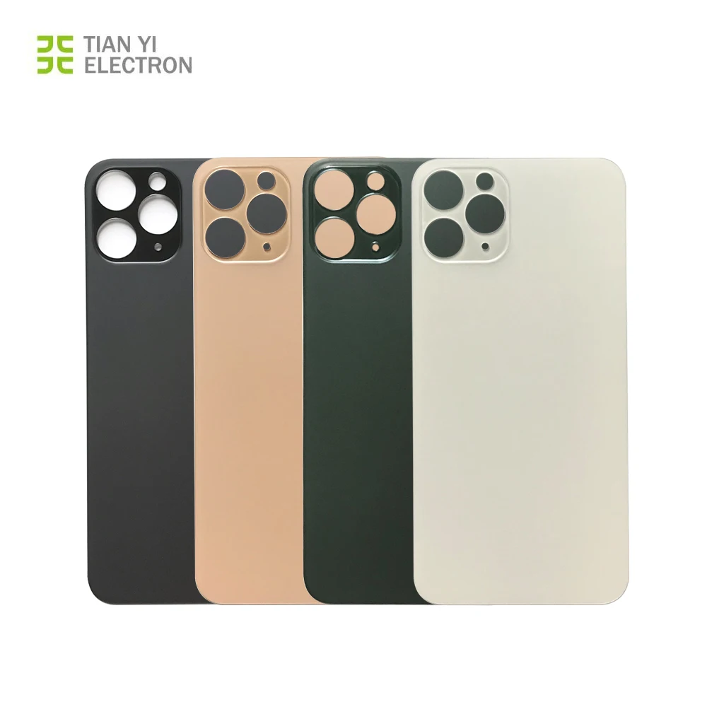 

High quality black white green pink mobile phone housings for iphone 11pro 11 pro max 11promax back cover glass