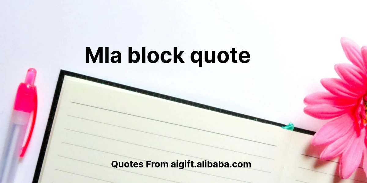 mla block quote