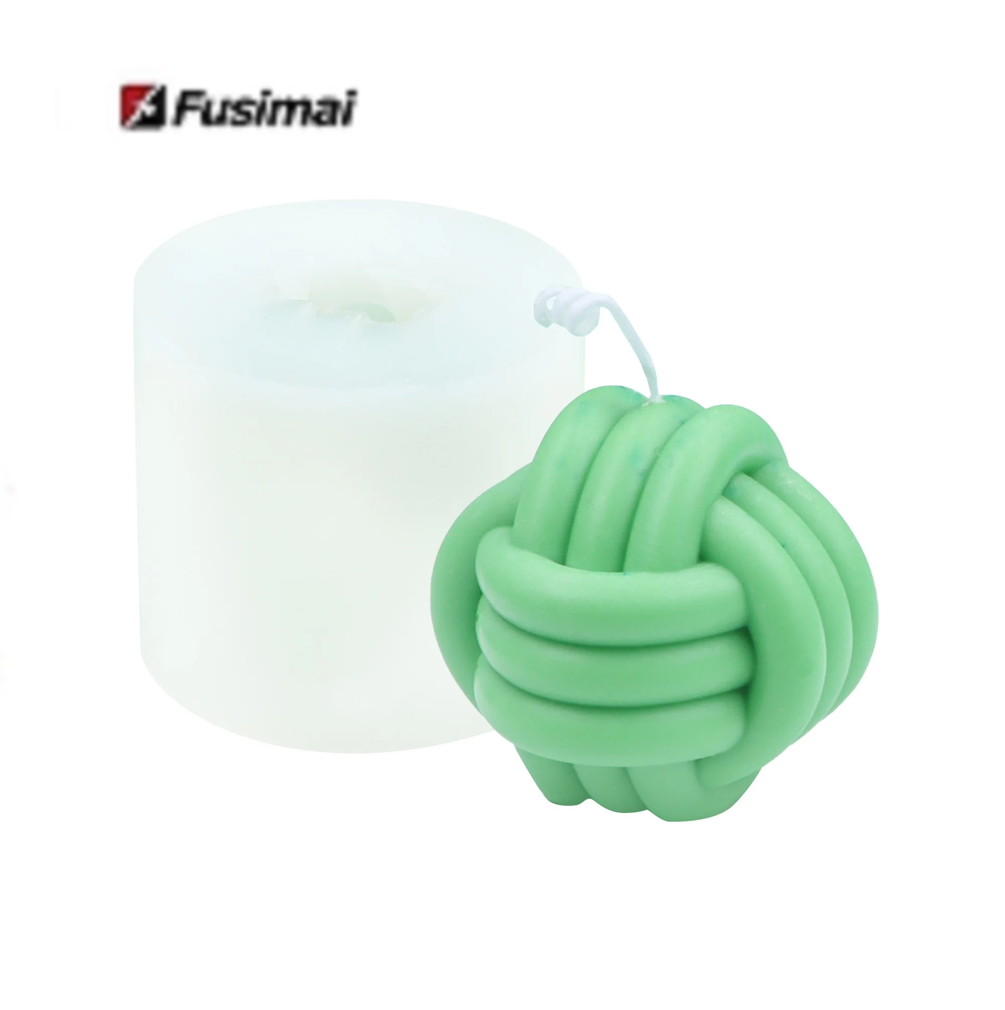 

Fusimai 3D Round Ball Mould Circular Sphere Silicon Volleyball Wool Ball Silicone Candle Molds, Customized color