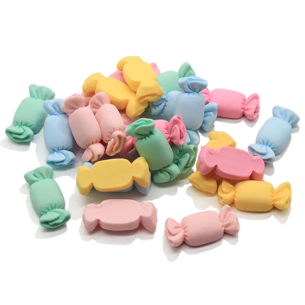 

Sweet Candy Marshmallow Resin Cabochon Simulation Food Handmade Decoration Charms DIY Art Decor Crafts Keyring Making